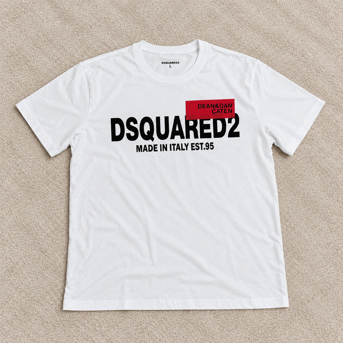 Camiseta Dsq blanca