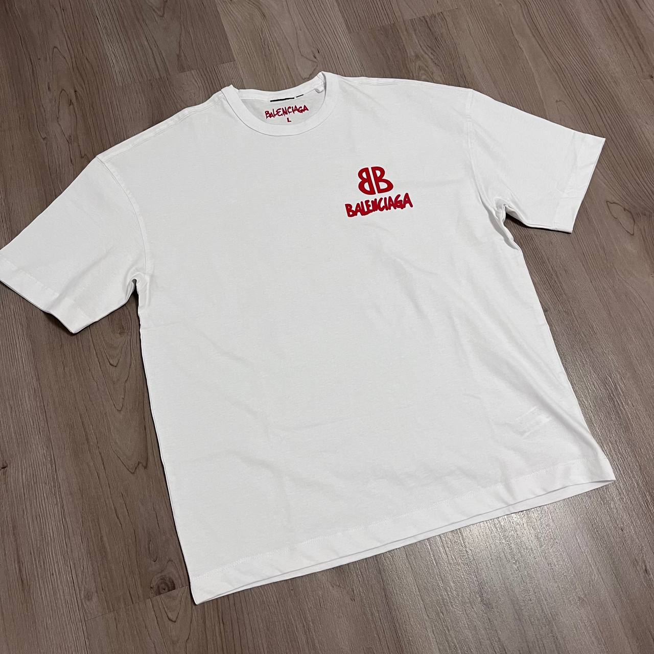 Camiseta Oversize Balenciag blanca