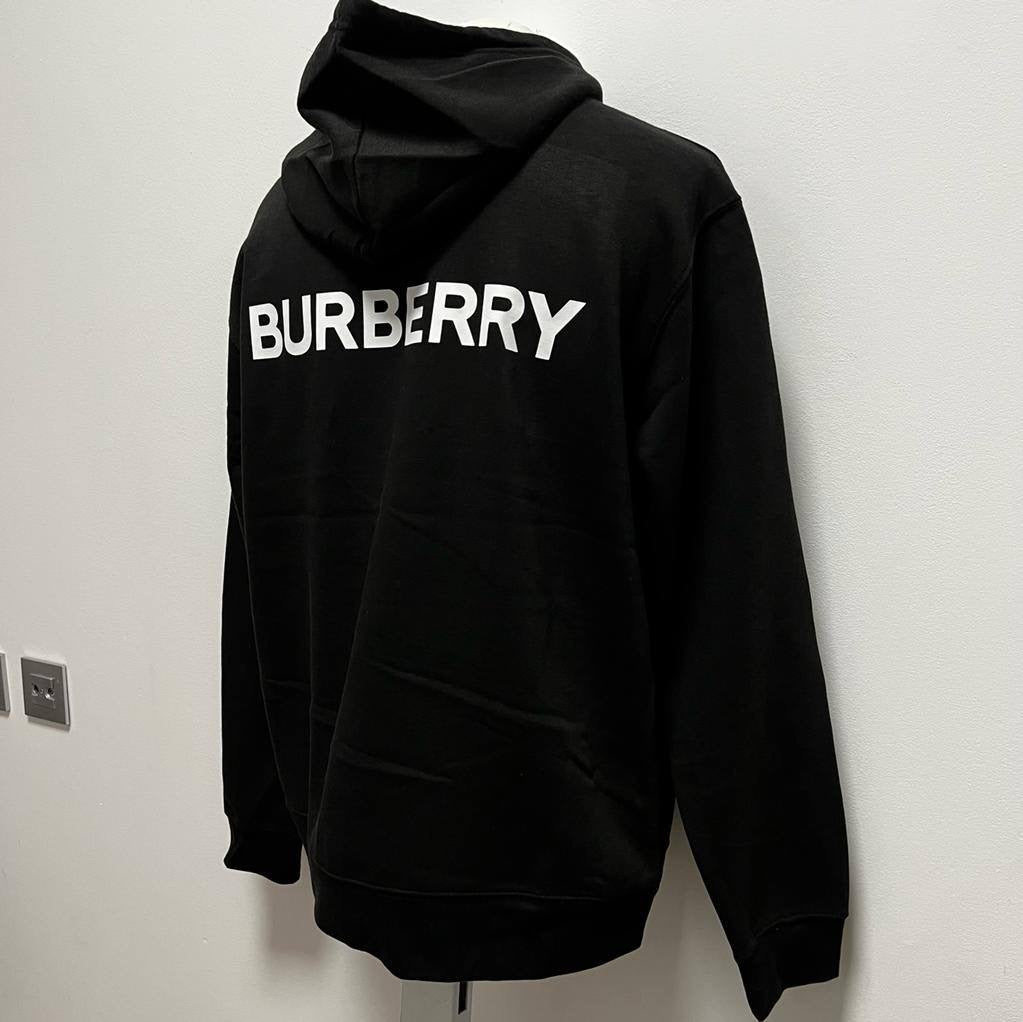 Sudadera Burberr logo espalda negra