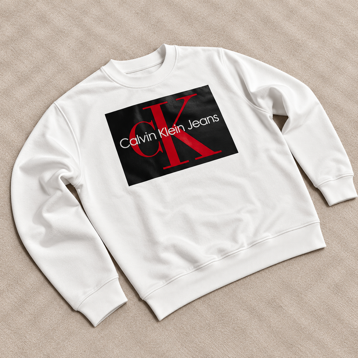 Sudadera CK blanca