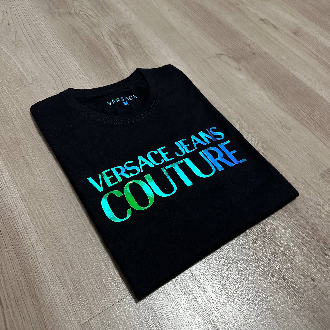 Camiseta Versac multicolor negra