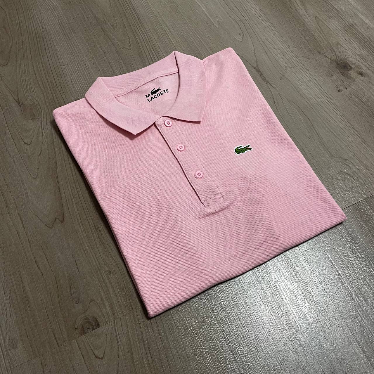 Camiseta polo Lacost rosa