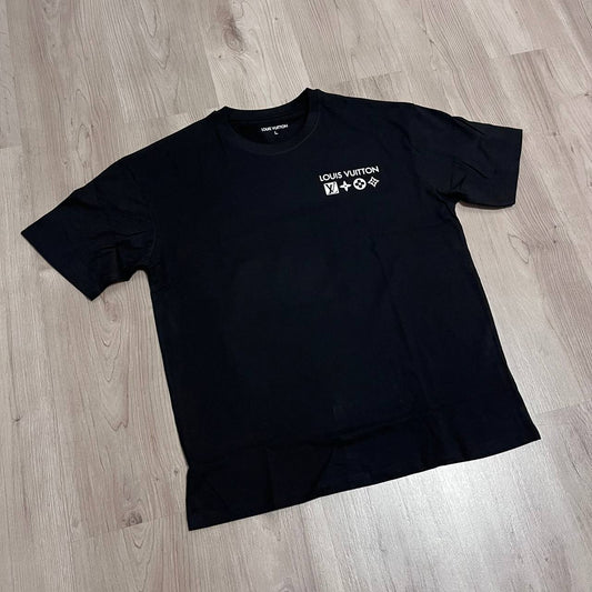Camiseta Oversize LV negra