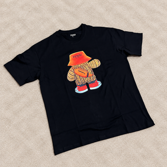 Camiseta Oversize Fend negra