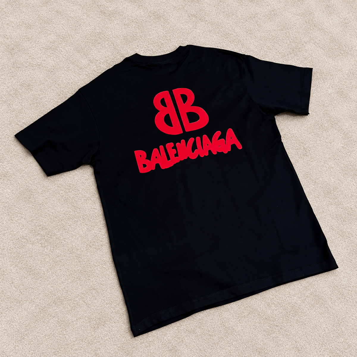 Camiseta Oversize Balenciag negra