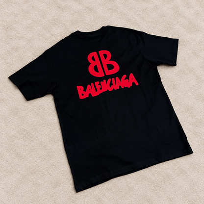 Camiseta Oversize Balenciag negra