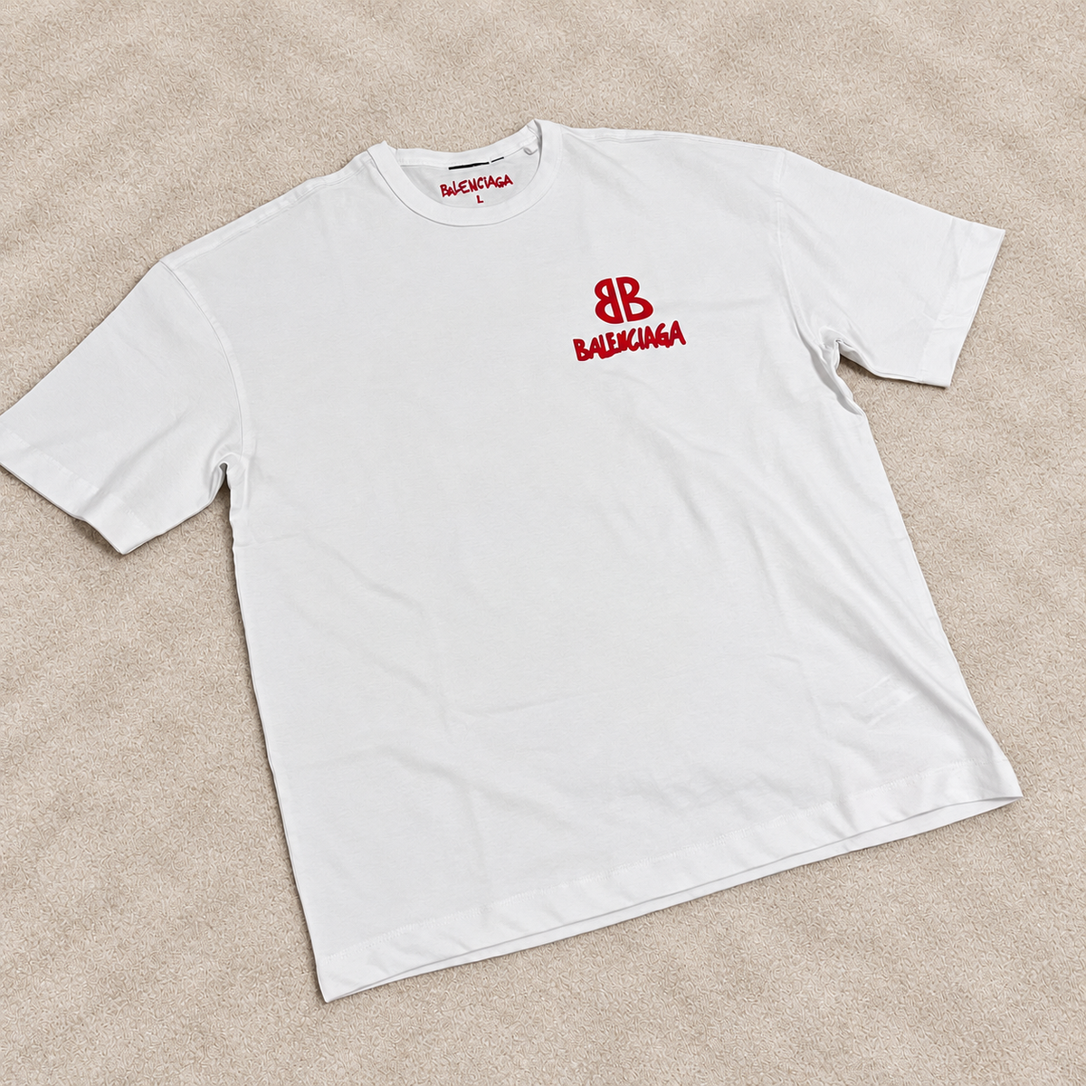Camiseta Oversize Balenciag blanca