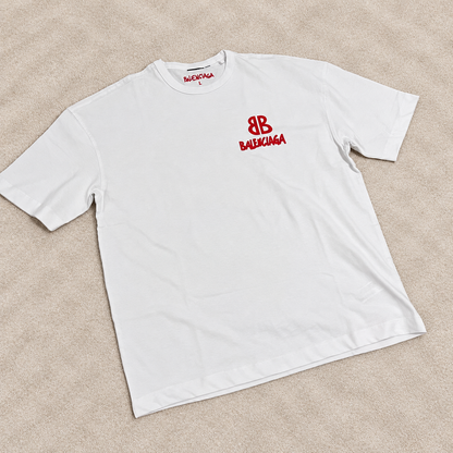 Camiseta Oversize Balenciag blanca