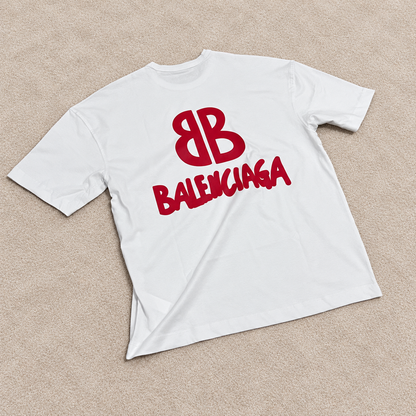 Camiseta Oversize Balenciag blanca