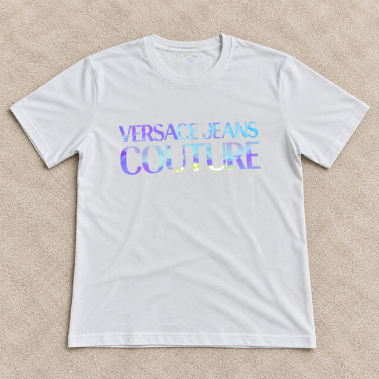 Camiseta versac multicolor blanca