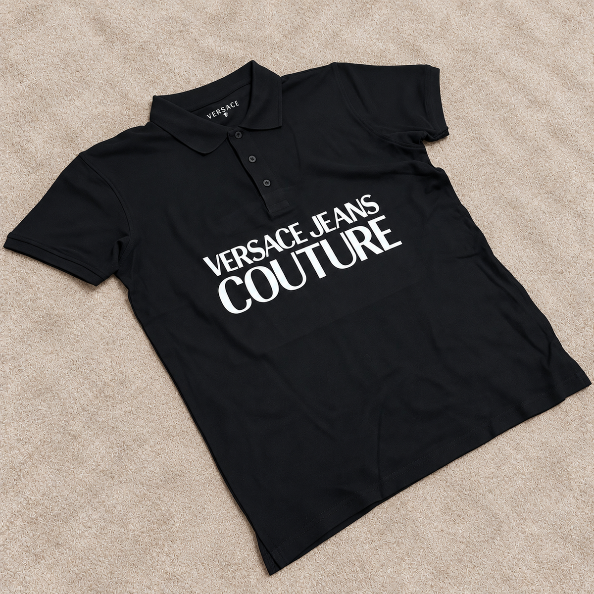 Camiseta Polo Versac negro