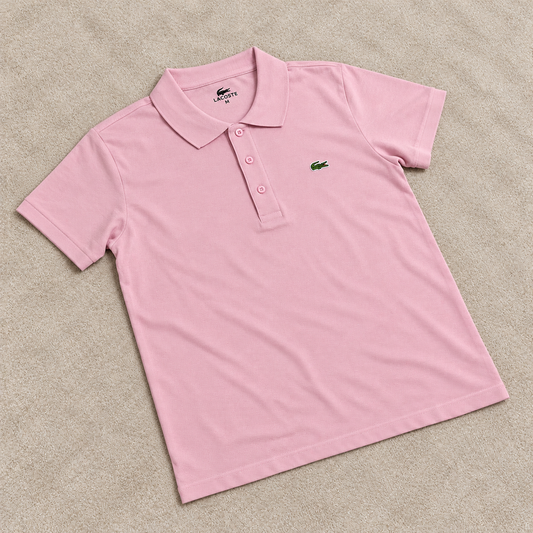 Camiseta polo Lacost rosa