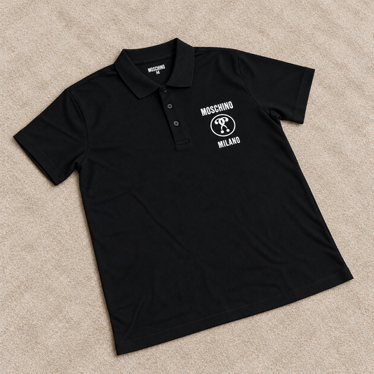 Camiseta polo Moschin negro