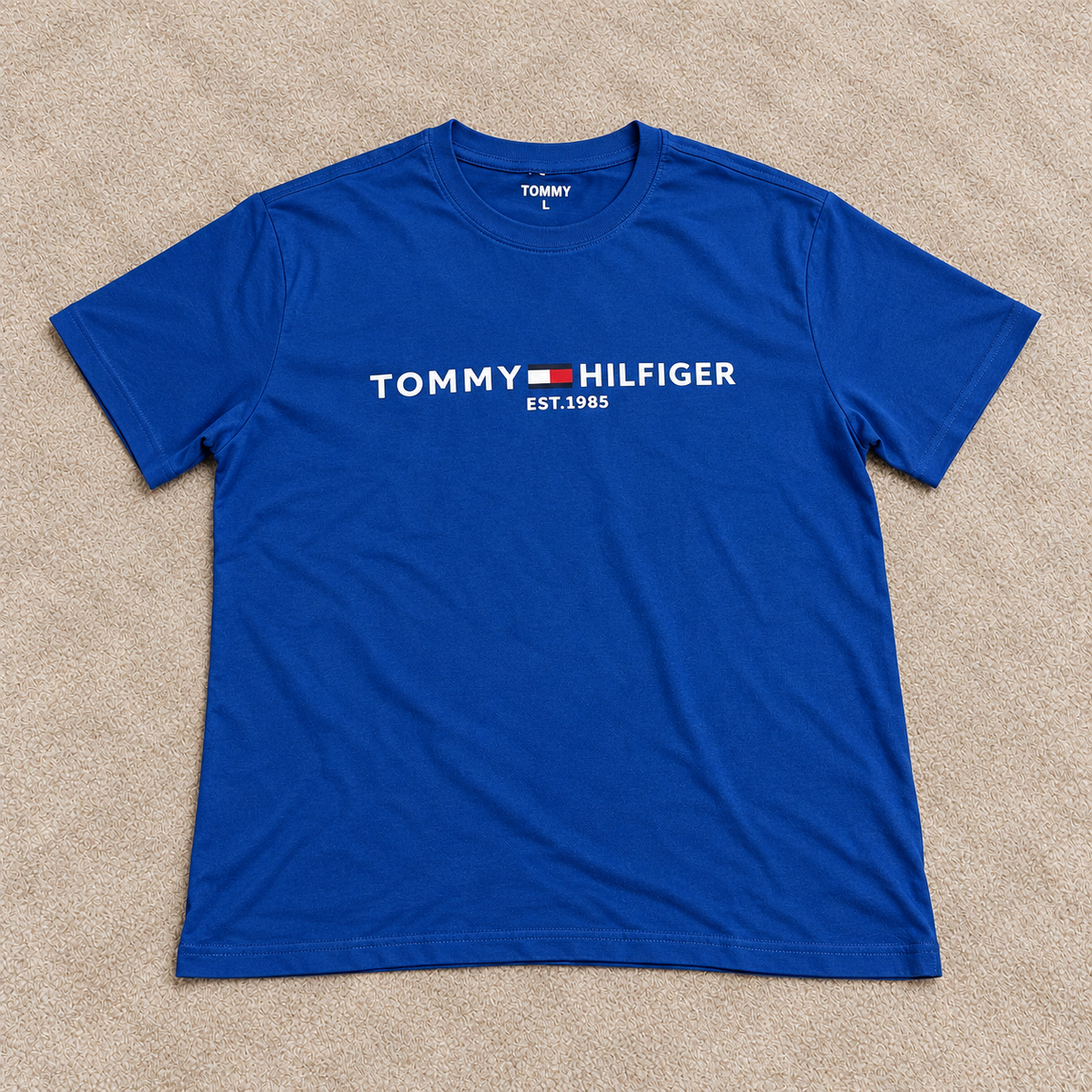 Camiseta Tommy Azul eléctrico