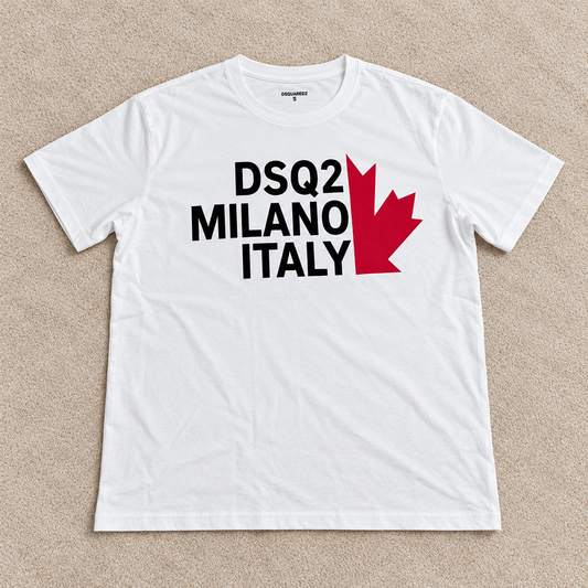 Camiseta Dsq blanca