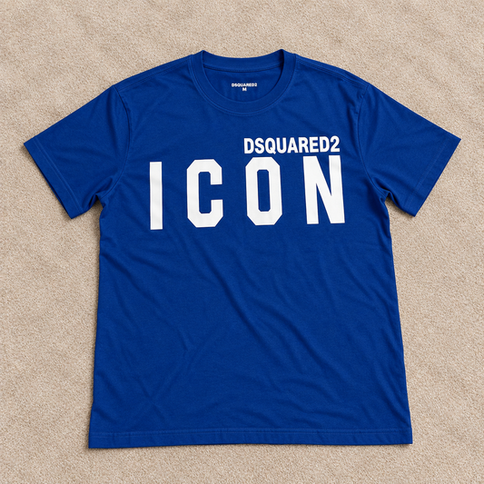 Camiseta Dsq azul eléctrico