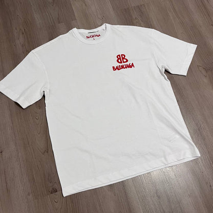 Camiseta Oversize Balenciag blanca