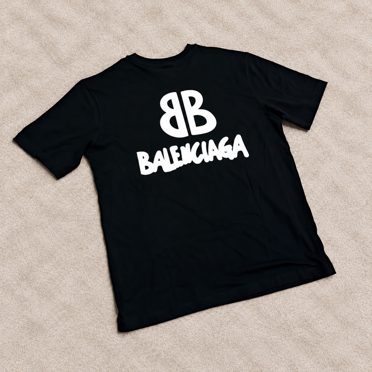 Camiseta Oversize Balenciag negra