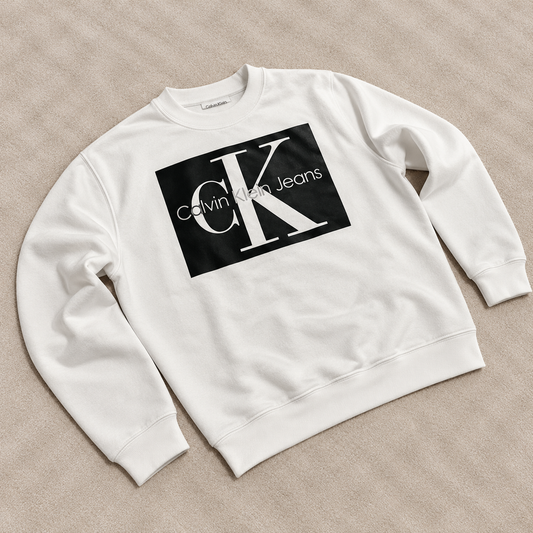 Sudadera CK blanca