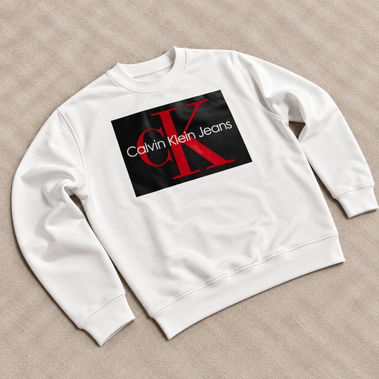 Sudadera CK blanca